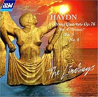 The Lindsays play Haydn quartets (CBS LP box cover)