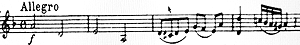 The opening motif of the 