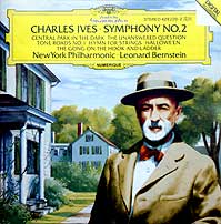 Leonard Bernstein and the New York Philharmonic Orchestra play Ives's Second Symphony (DG CD cover)