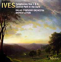 Andrew Litton and the Dallas Symphony Orchestra play Ives's Fourth Symphony (Hyperion CD cover)