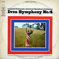 Leopold Stokowski and the American Symphony Orchestra play Ives's Fourth Symphony (Columbia LP cover)