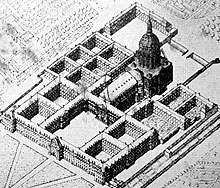 Les Invalides in 1734