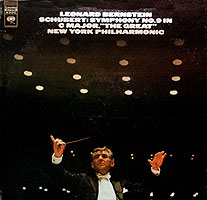 Bernstein conducts Schubert's Great Symphony (Columbia LP cover)