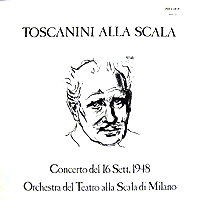 Toscanini conducts Schubert's Great Symphony at La Scala(Relief LP cover)