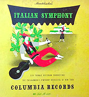 Beecham conducts the Italian Symphony (Columbia 78 album cover)