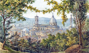 Watercolor by Mendelssohn: Florence