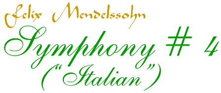 title - Mendelssohn: Symphony # 4 (Italian)