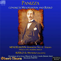 Panizza conducts the Italian Symphony (Pristine CD cover)