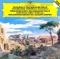 Sinopoli conducts the Italian Symphony (DG LP cover)