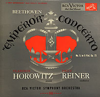Horowitz and Reiner play the Emperor (Columbia LP cover)