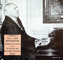 Gieseking and Rother play the Emperor (Music and Arts CD cover)