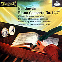 Beethoven's Piano Concerto # 1 (London LP cover)