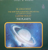 Boult conducts The Planets (Angel LP cover)