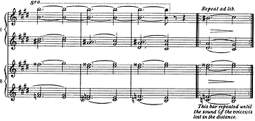 The end of Neptune (Holst's piano score)