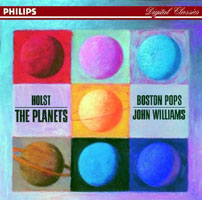 Williams conducts The Planets (Philips LP cover)