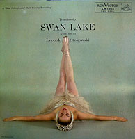 Leopold Stokowski conducts Swan Lake Acts 2 and 3 (RCA Victor LP cover)