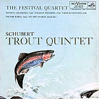 The Festival Quartet plays the Trout quintet (RCA Victor LP cover)