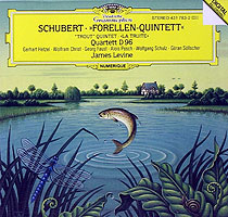 James Levine and colleagues play the Trout Quintet (DG LP cover)