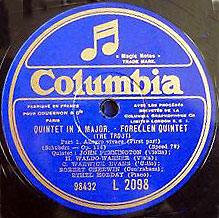 the London Quartet and Ethel Hobday play the Trout Quintet (Columbia 78 label)
