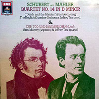 the English Chamber Orchestra plays Mahler's orchesration (EMI CD cover)