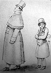 Schober's nasty caricature of Vogl and Schubert in Steyr