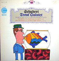 The Smetana Quartet plays the Trout Quintet (Supraphon Crossroads LP cover)