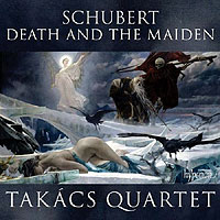 the Takasz Quartet plays the Death and the Maiden Quartet (CD cover)