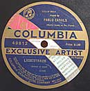 One of Casals' first Columbia 78s