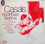 Casals leads his Barcelona orchestra in their only recording - Odeon LP cover
