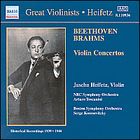 Jascha Heifetz plays violin concertos