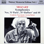 title - Georg Tintner conducts Mozart's Symphonies 31, 35 & 40