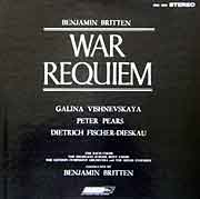 Benjamin Britten's War Requiem (LP box of composer's premiere recording)