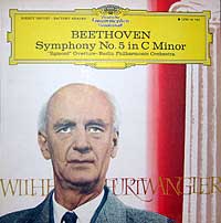 Deutsche Grammophon US LP release of Furtwangler's first post-war concert of the Beethoven Fifth