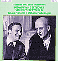 Furtwangler and Menuhin play the Beethoven Violin Concerto (Music and Arts CD)