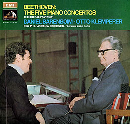 Klemperer and Barenboim play the Beethoven Piano Concertos (EMI LPs)