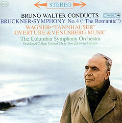 Walter conducts the Bruckner 4th (Columbia LP cover)