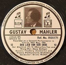 Walter conducts Mahler: Das Lied von der erde