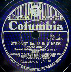 Walter conducts Haydn: Symphony 92