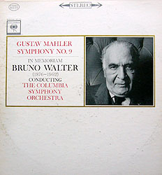 Walter conducts the Mahler 9th (Columbia LP cover)