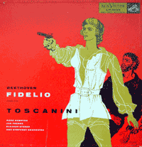 Toscanini conducts Beethoven's Fidelio (RCA LP cover)