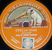 Battistini sings Otello (Gramophone 78)