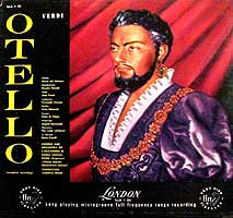 Erede conducts Otello (London LP cover)