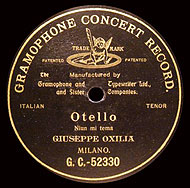 Oxilia sings Otello (Gramophone 78)