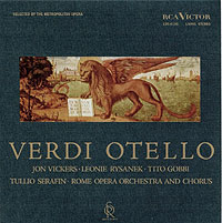 Serafin conducts Otello (RCA Soria LP cover)