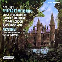 Ernest Ansermet conducts Pelleas et Melisande (London LP set cover)