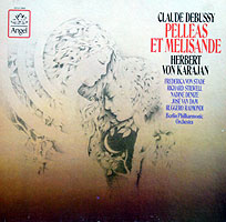 Herbert von Karajan conducts Pelleas et Melisande (Angel LP set cover)