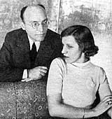 Kurt Weill with his wife Lotte Lenya, who created the role of Jenny in the Threepenny Opera