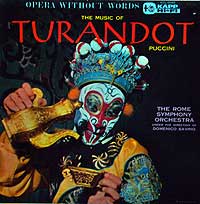 Turandot -- Opera Without Words (Kapp LP cover)